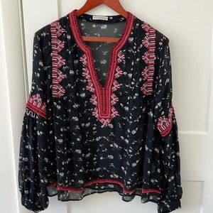 Ulla Johnson. Silk boho blouse. Size 4